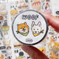 NEW! Yabee Zoo - WOOF | Kiss-cut | 5cm Matte PET Tape | Release Paper | 5M