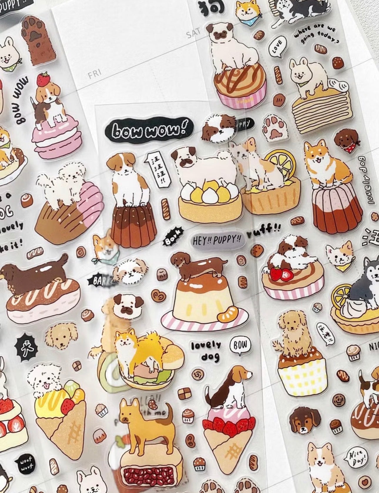 NEW! Yabee Zoo - WOOF | Kiss-cut | 5cm Matte PET Tape | Release Paper | 5M