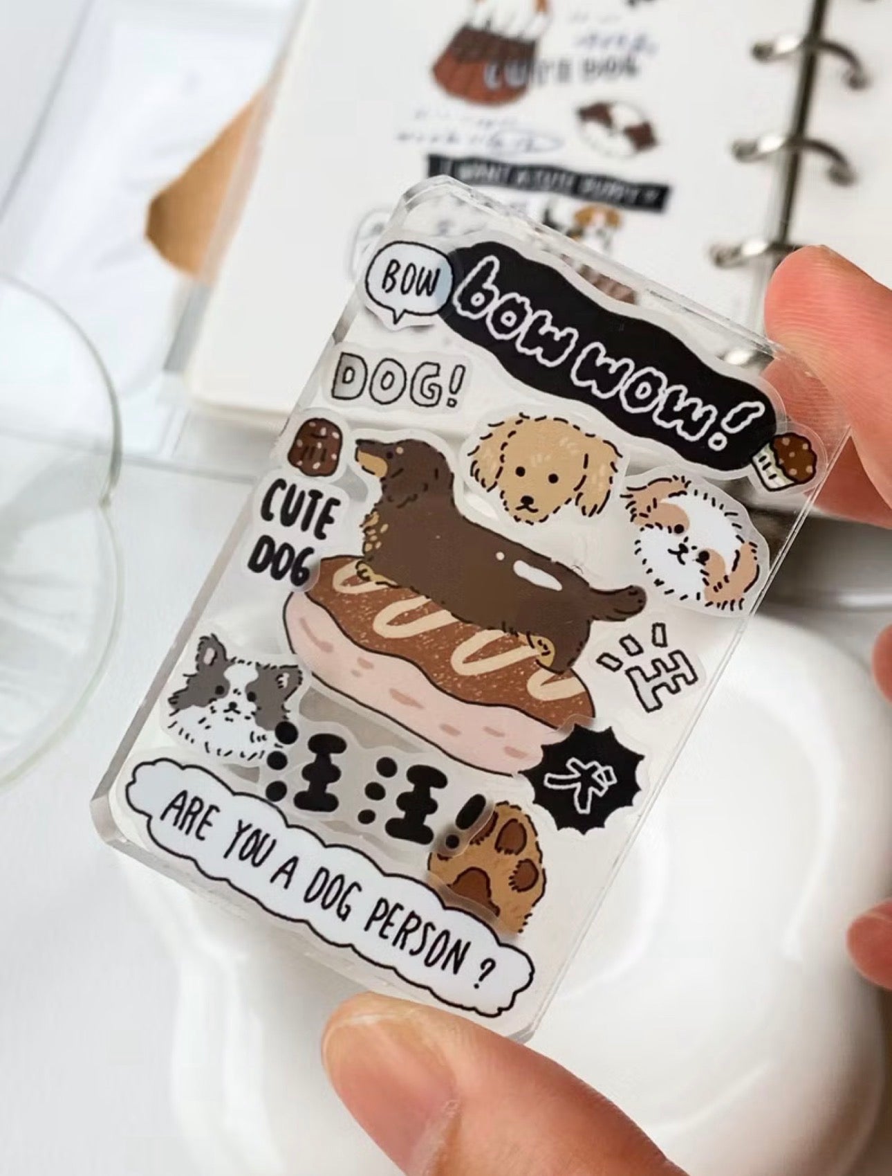 NEW! Yabee Zoo - WOOF | Kiss-cut | 5cm Matte PET Tape | Release Paper | 5M