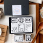NEW! Cozyroom Studio - Autumn Coffee Time | 6pcs Rubber Stamp Set