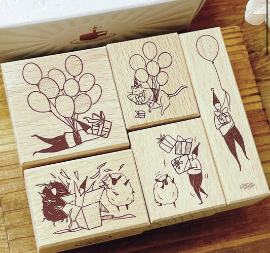 NEW! Modaizhi - 10th Anniversary | 5pcs Rubber Stamp Set |
