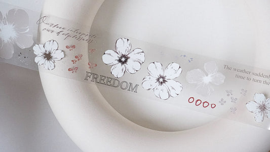 Jennyuanzi Studio Vol.5 - Clear and Shallow | 4.5cm PET Tape | Release Paper