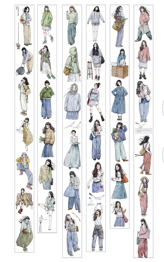 NEW! KAIXUN  - Vol.9 Spring | Kiss-cut | 4.5cm PET Tape |  Release Paper