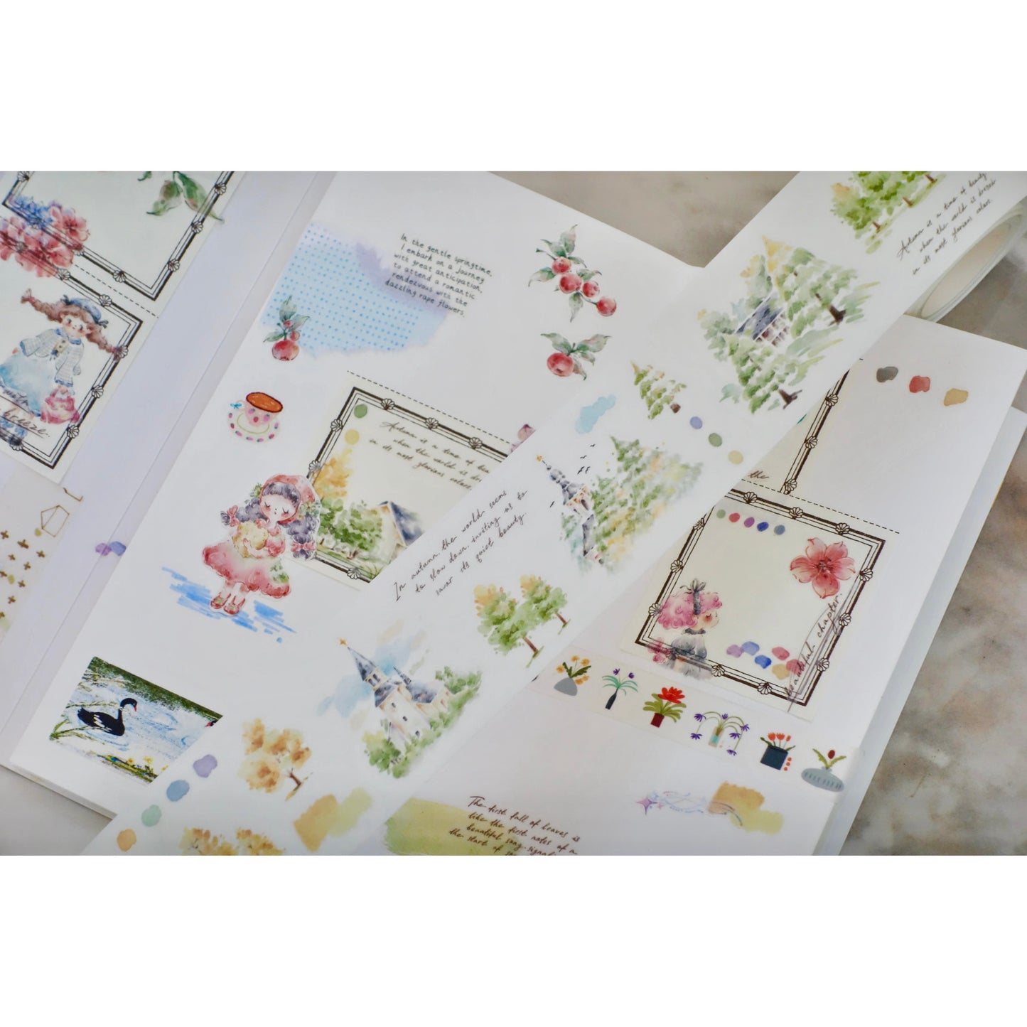 NEW! Muzishan Studio - Autumn Mystery | Kiss-cut | 4.5cm Washi Tape | Release Paper | 5M