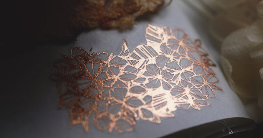 Modaizhi - Hydrangea |  6cm Bronze Gold | Washi Tape | Release Paper