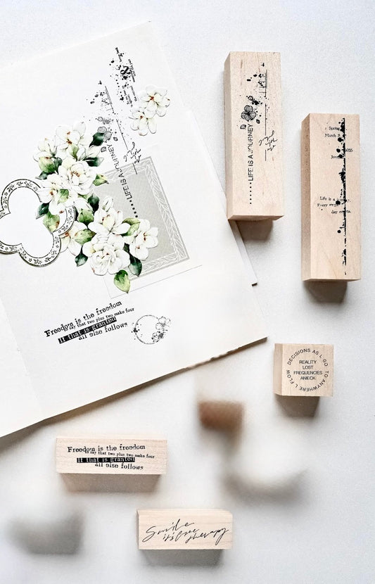 NEW! Jennyuanzi Studio  - Vol.7 Background | Rubber Stamps