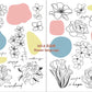 NEW! Hairmo -Flower Language | 2 Sheets | Rub On Sticker