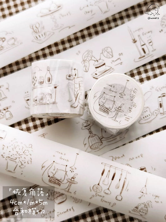 NEW! Wendy - Take A Break | Kiss-cut | 4cm Washi Tape | Release Paper | 5M