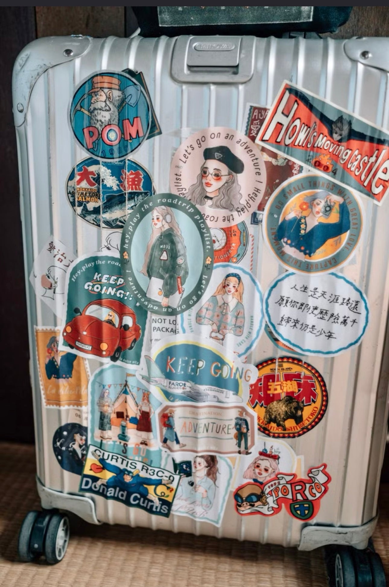 La Dolce Vita - LDV Travel Agency Large Sticker  | Waterproof | 11pcs | Stickers