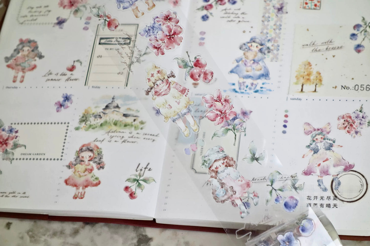 NEW! Muzishan Studio - Summer Bloom | Kiss-cut | 5cm Tape | 5M | Release Paper