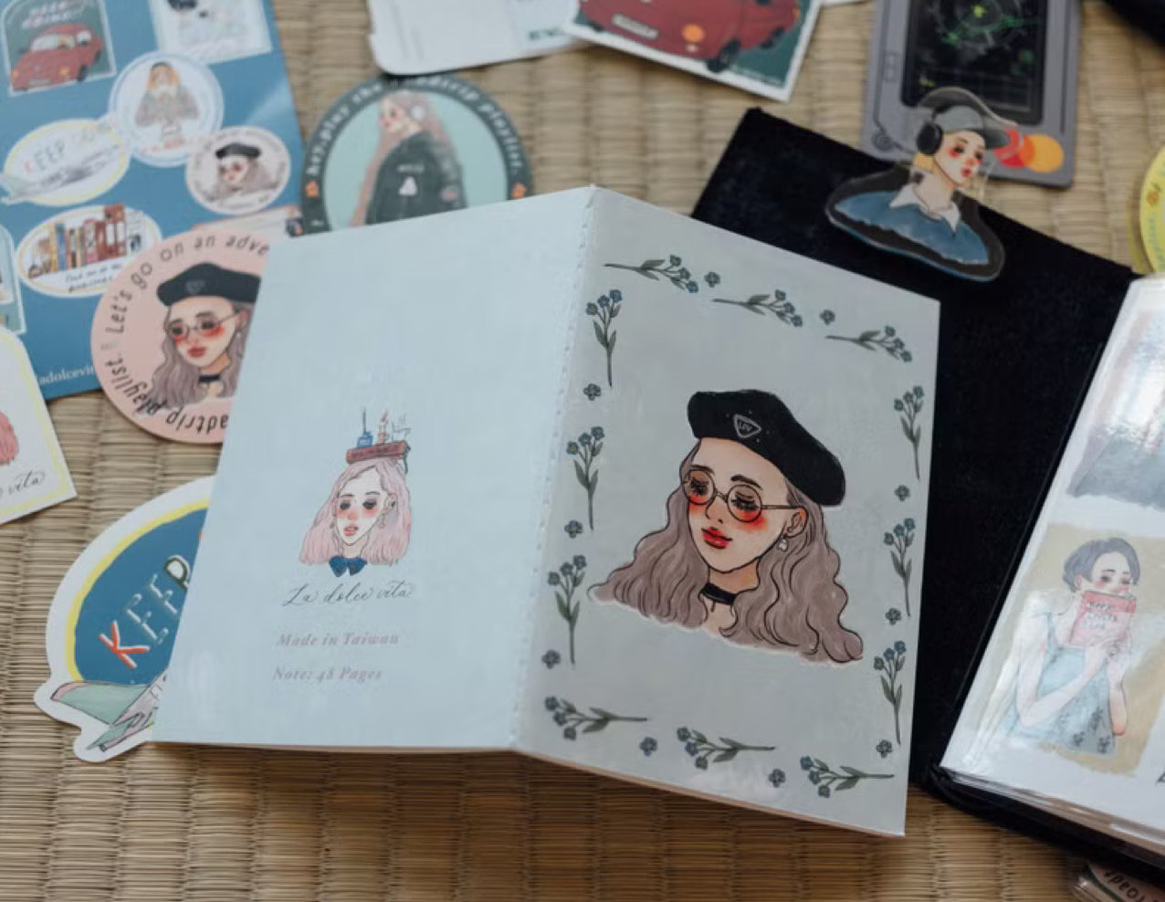 La Dolce Vita - 48p Thread-bound Notebooks | Passport Size | Blank Inner Pages | Planner