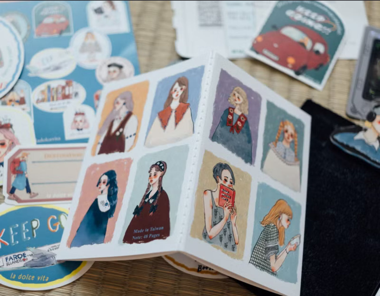 La Dolce Vita - 48p Thread-bound Notebooks | Passport Size | Blank Inner Pages | Planner
