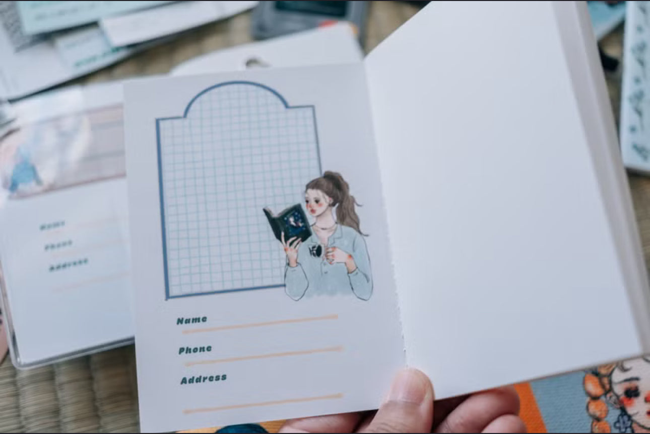 La Dolce Vita - 48p Thread-bound Notebooks | Passport Size | Blank Inner Pages | Planner