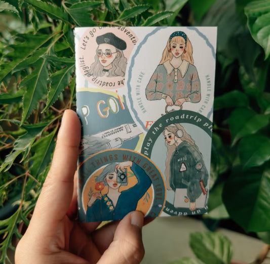 La Dolce Vita - 48p Thread-bound Notebooks | Passport Size | Blank Inner Pages | Planner