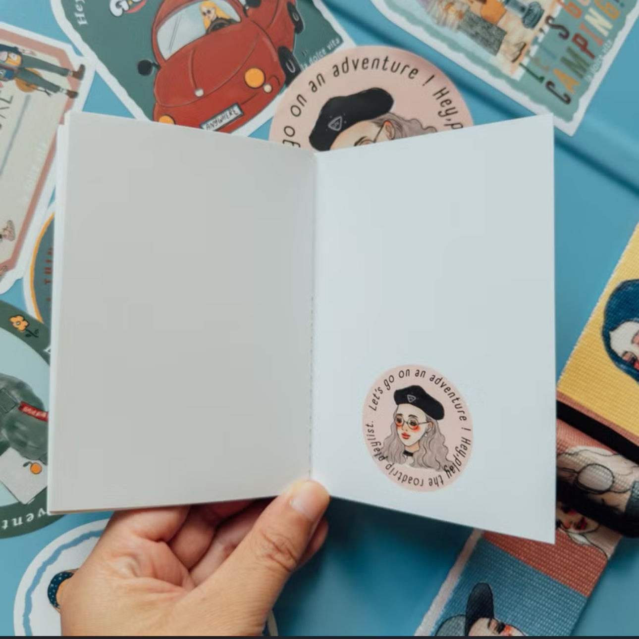 La Dolce Vita - 48p Thread-bound Notebooks | Passport Size | Blank Inner Pages | Planner