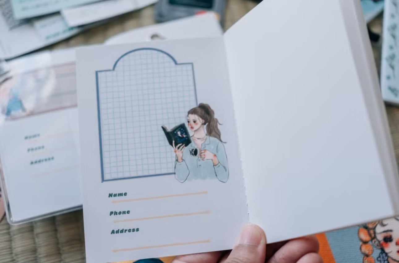 La Dolce Vita - 48p Thread-bound Notebooks | Passport Size | Blank Inner Pages | Planner
