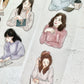 Katkreates Illustration - Journal Girls | 5cm PET Tape |  Release Paper