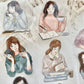 Katkreates Illustration - Journal Girls | 5cm PET Tape |  Release Paper