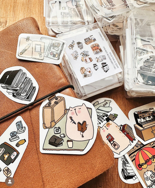 NEW! Catdoo - Our Third Box  | 10pcs Stickers | Plastic Box