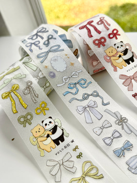 NEW! EverEin - Bow - Pink | 4cm Kiss-cut | Glitter PET Tape | Release Paper  | 3M