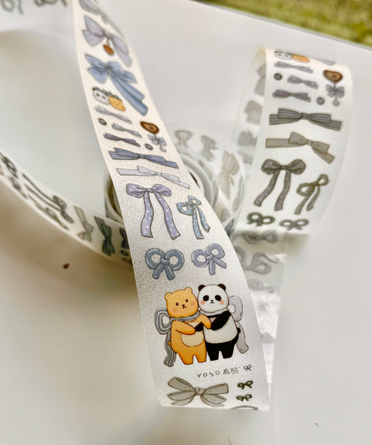 NEW! EverEin - Bow - Blue | 4cm Kiss-cut | Glitter PET Tape | Release Paper  | 3M