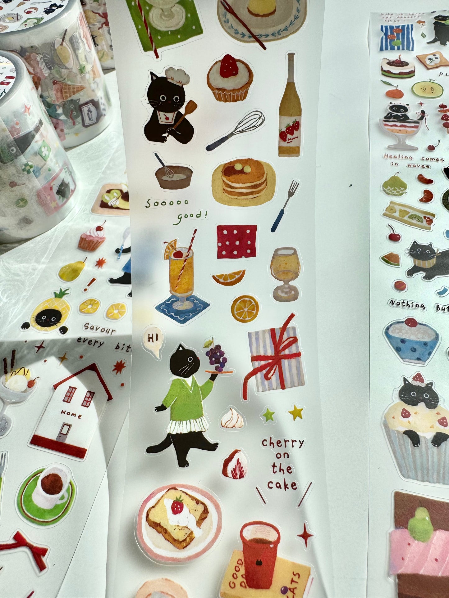 Spring Forth X Cookie - Fruit Dessert Kitty | Kiss-cut | 5cm PET Tape |  Release Paper | 6M