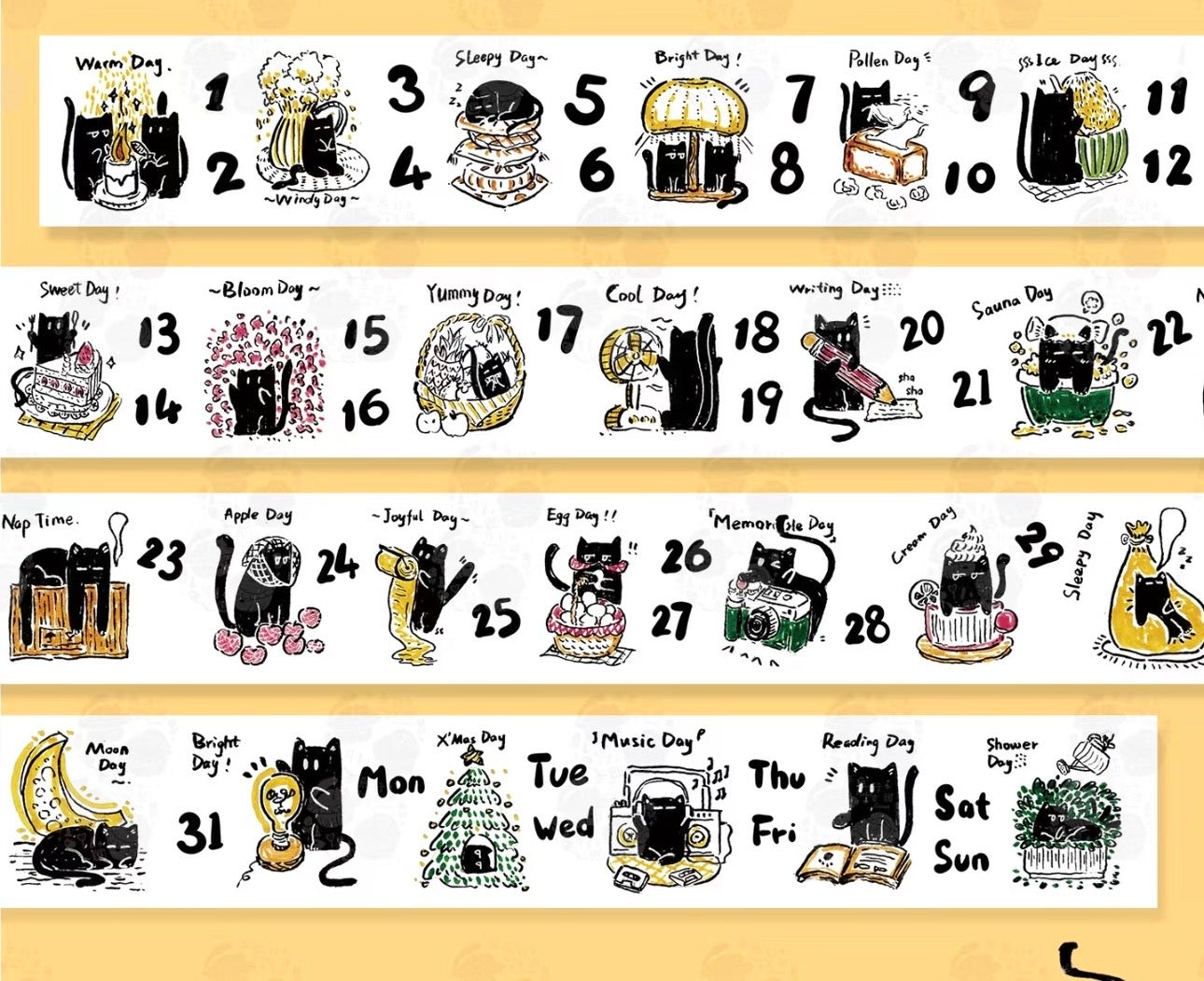NEW! FYFun Studio - I'm a Cat | Kiss-cut | 4cm Tape | Release Paper | 5M