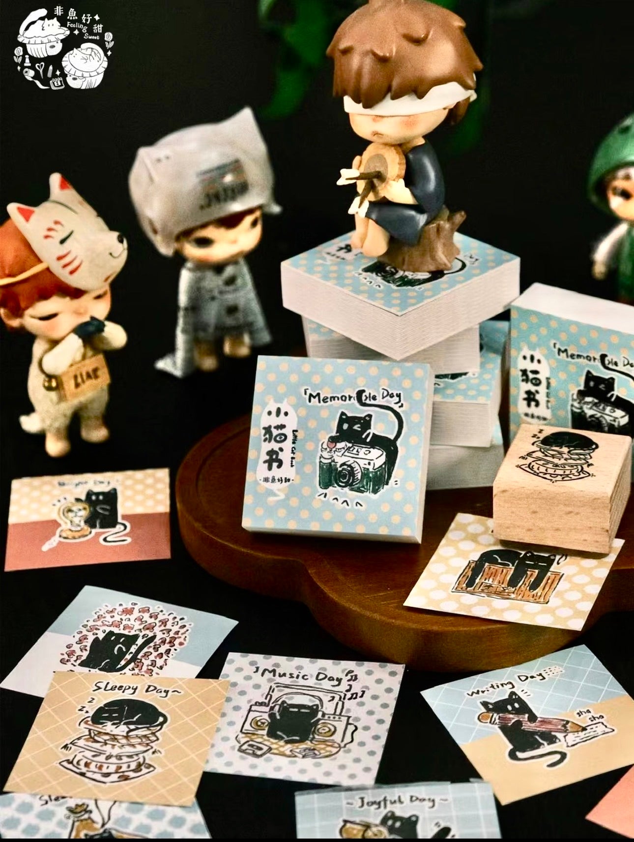NEW! FYFun Studio - Little Kitty Book  | 100pcs Memo Pad | Ephemera Paper