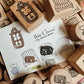 Catdoo - My Leisure -  Chill And Write| 6pcs Rubber Stamp set