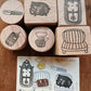 Catdoo - My Leisure -  Chill And Write| 6pcs Rubber Stamp set