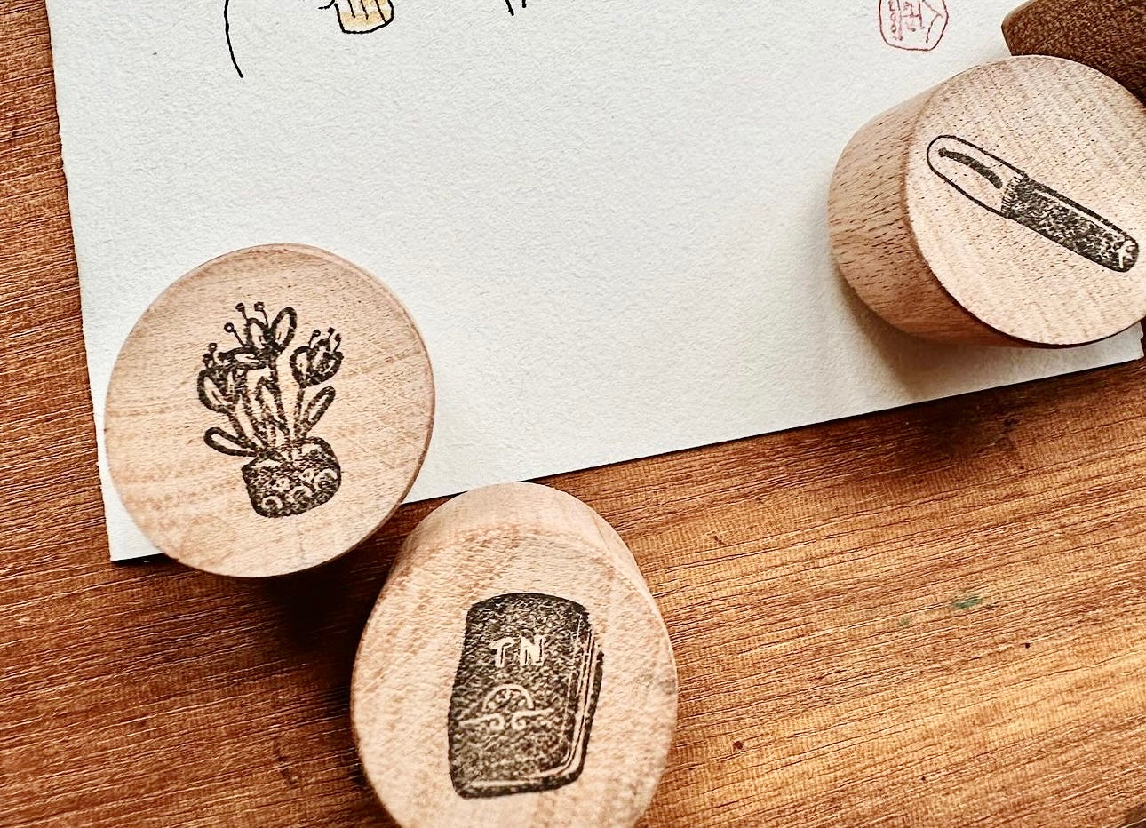 Catdoo - My Leisure -  Relax And Journal | 6pcs Rubber Stamp set