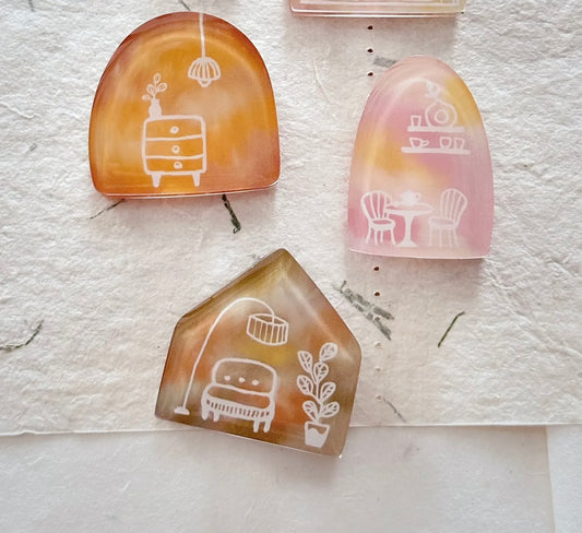 NEW! Nove - Tiny Things | Journal Clips | Acrylic Resin | Journaling Accessory