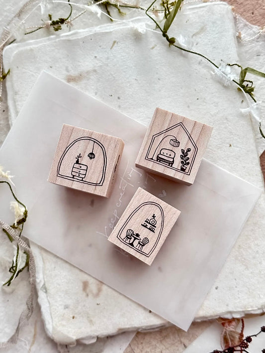 NEW! Nove - Tiny House | Rubber Stamps