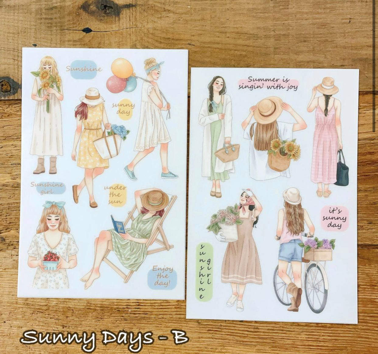 63penhouse x Windry - Sunny Days | 2 Sheets | Rub On Sticker