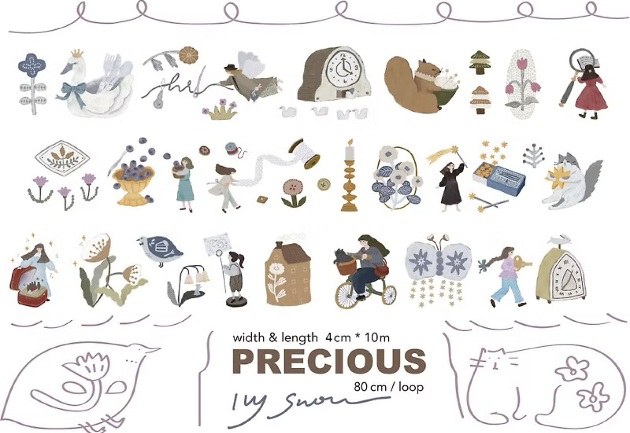 Ivy Snow - My Precious | 4cm Matte PET Tape |  Release Paper