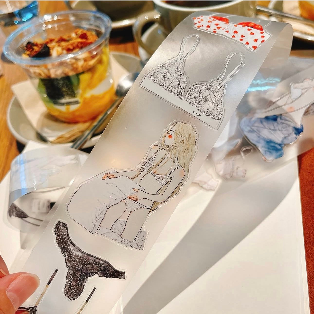 NEW! DingDing - No.50 Secret | Kiss-cut | 5cm Matte PET Tape |  Release Paper | 10M