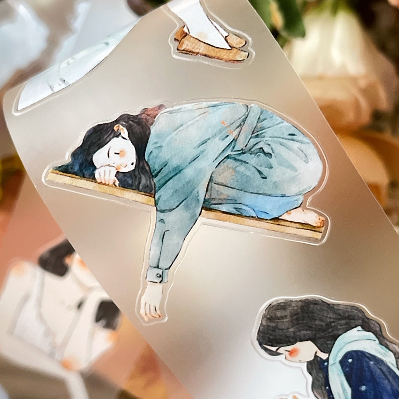 NEW! DingDing - No.52 A Waiting Moment | Kiss-cut | 5cm Tape |  Release Paper | 10M