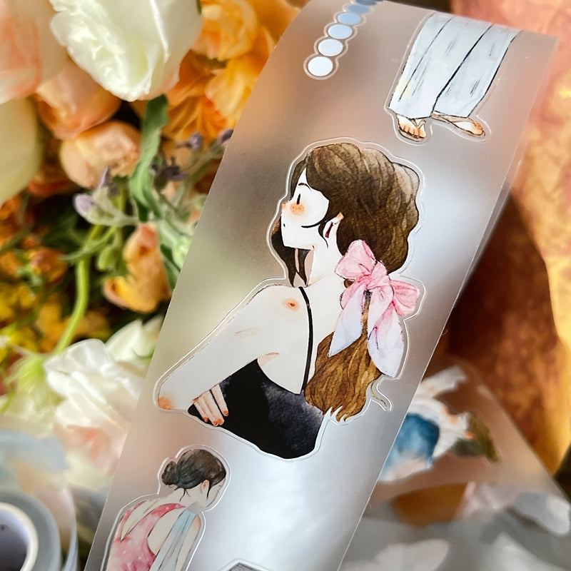 NEW! DingDing - No.52 A Waiting Moment | Kiss-cut | 5cm Tape |  Release Paper | 10M