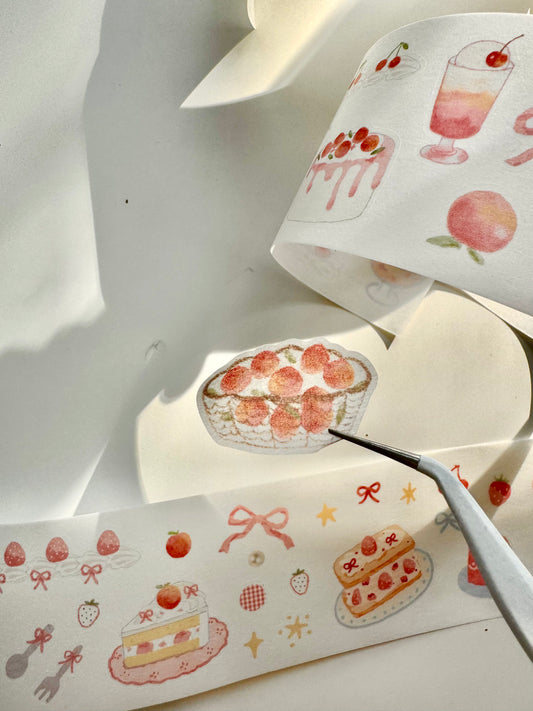CCXX Studio - Pink Party  | Kiss-cut | 5cm Washi Tape | Release Paper | 5M