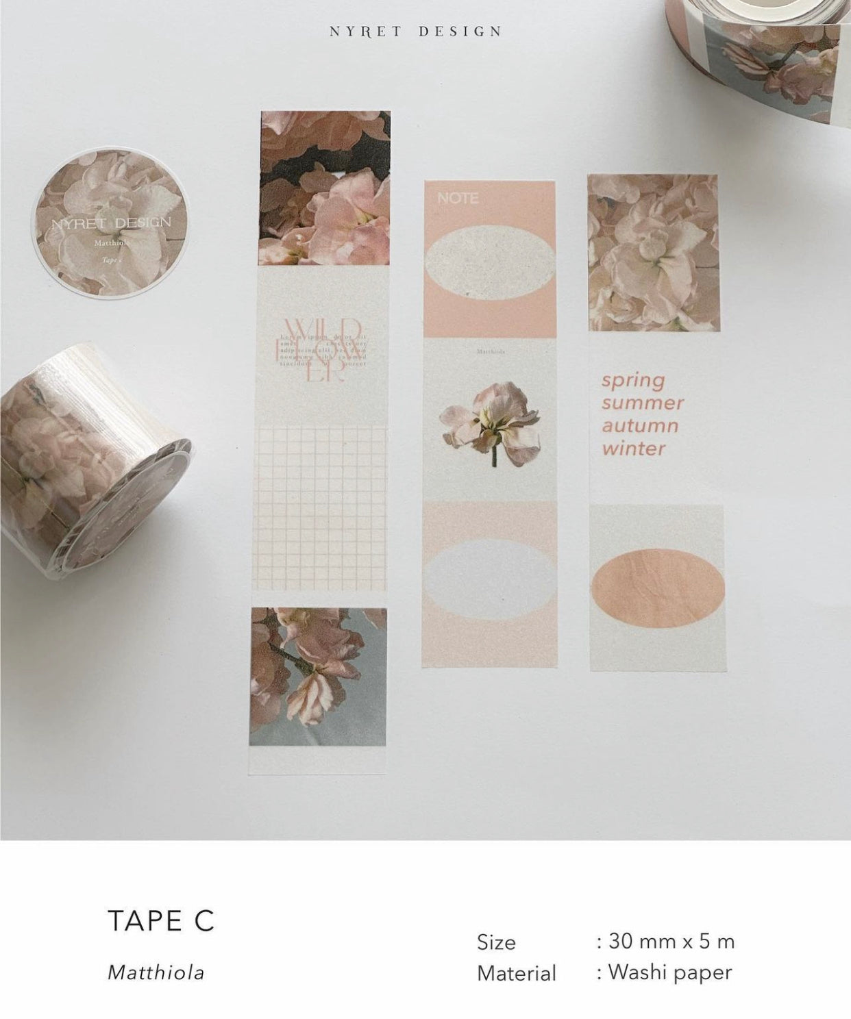 NEW! Nyret - Washi Tape | Release Paper
