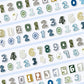 NEW! Calico Cat Studio - Numbers | Kiss-cut | 3cm Washi Tape | Release Paper | 6M