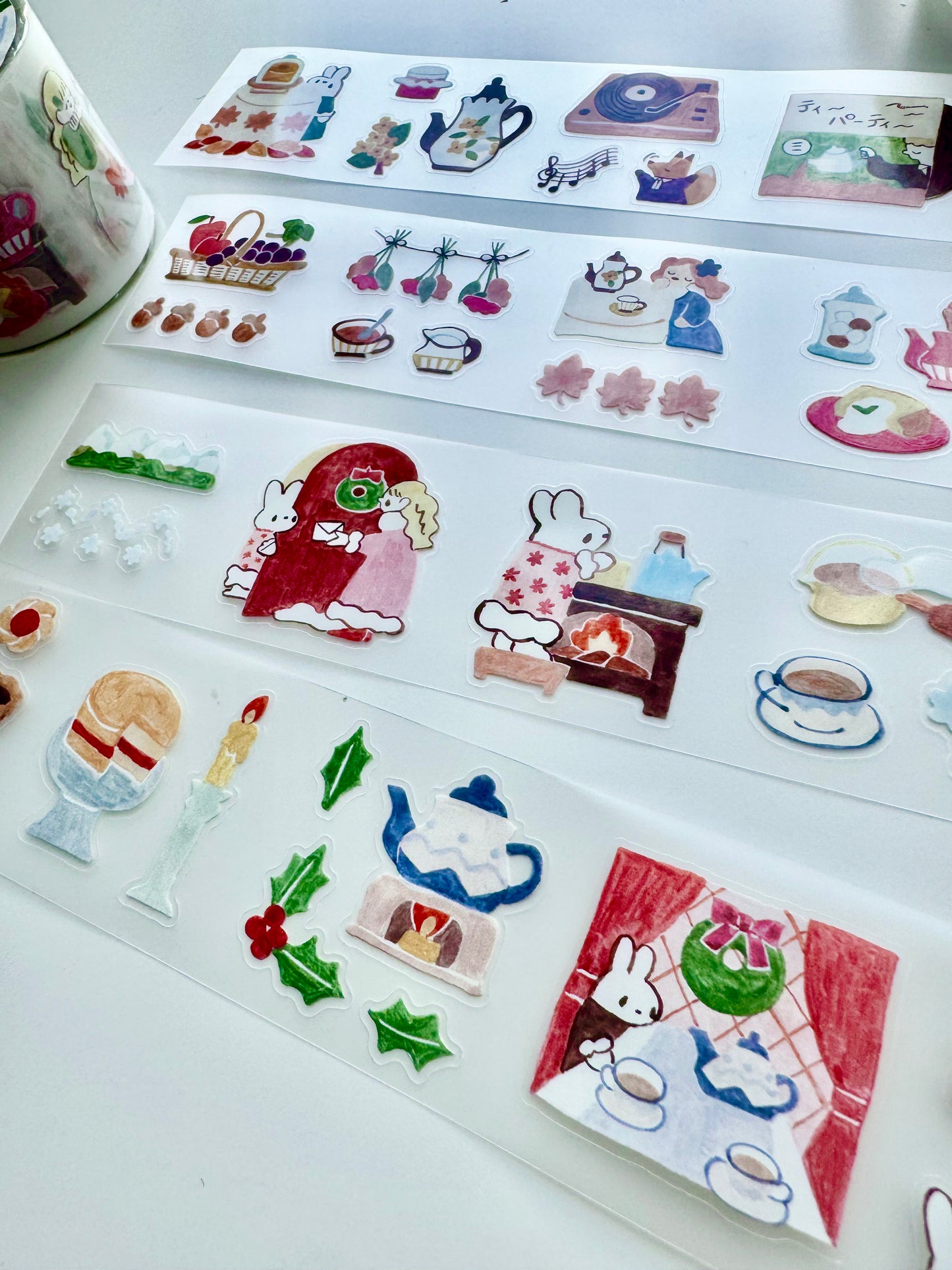 Teayou - Seasonal Tea Party Vol.2 | Kiss-cut | 4cm PET Tape | Release Paper | 10M