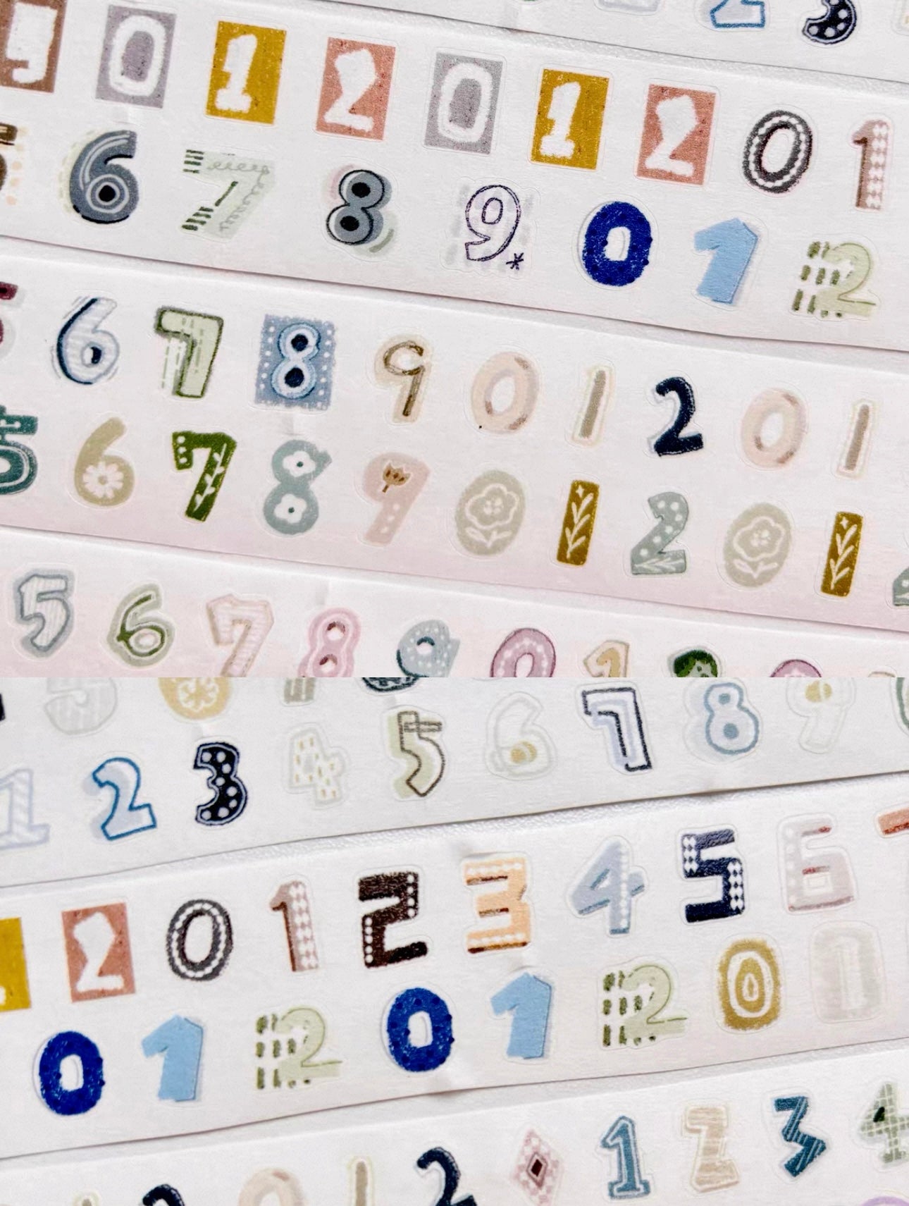 NEW! Calico Cat Studio - Numbers | Kiss-cut | 3cm Washi Tape | Release Paper | 6M