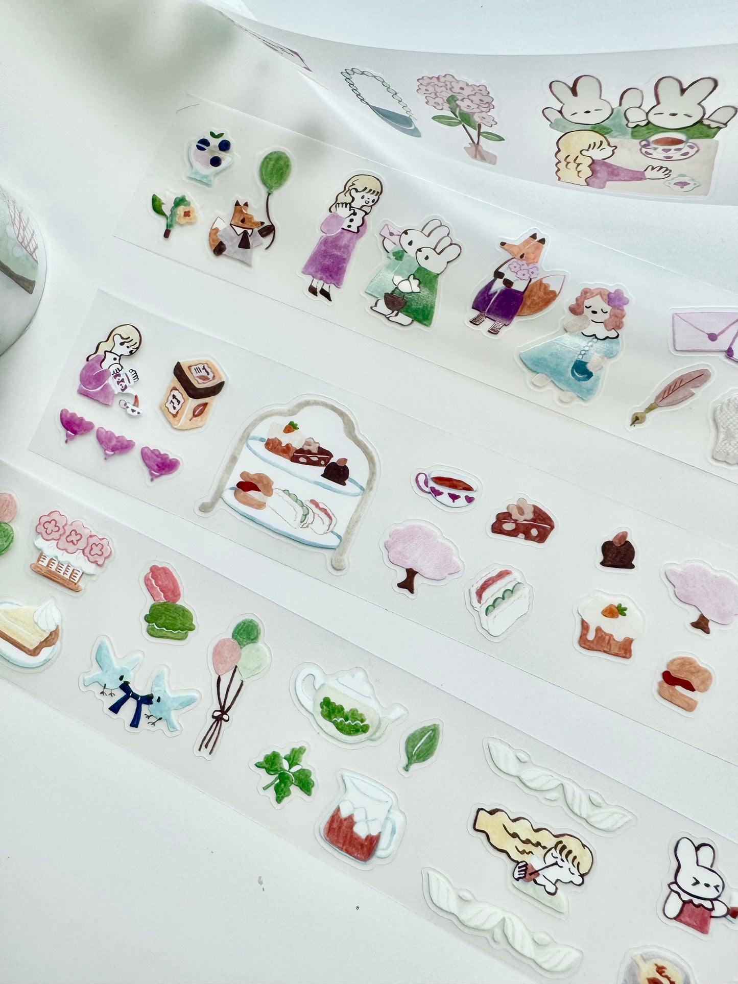 Teayou - Seasonal Tea Party Vol.1 | Kiss-cut | 4cm PET Tape | Release Paper | 10M