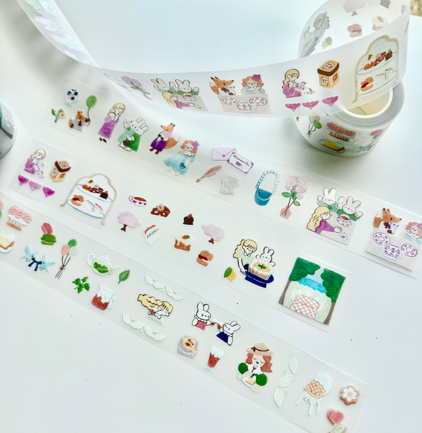 Teayou - Seasonal Tea Party Vol.1 | Kiss-cut | 4cm PET Tape | Release Paper | 10M