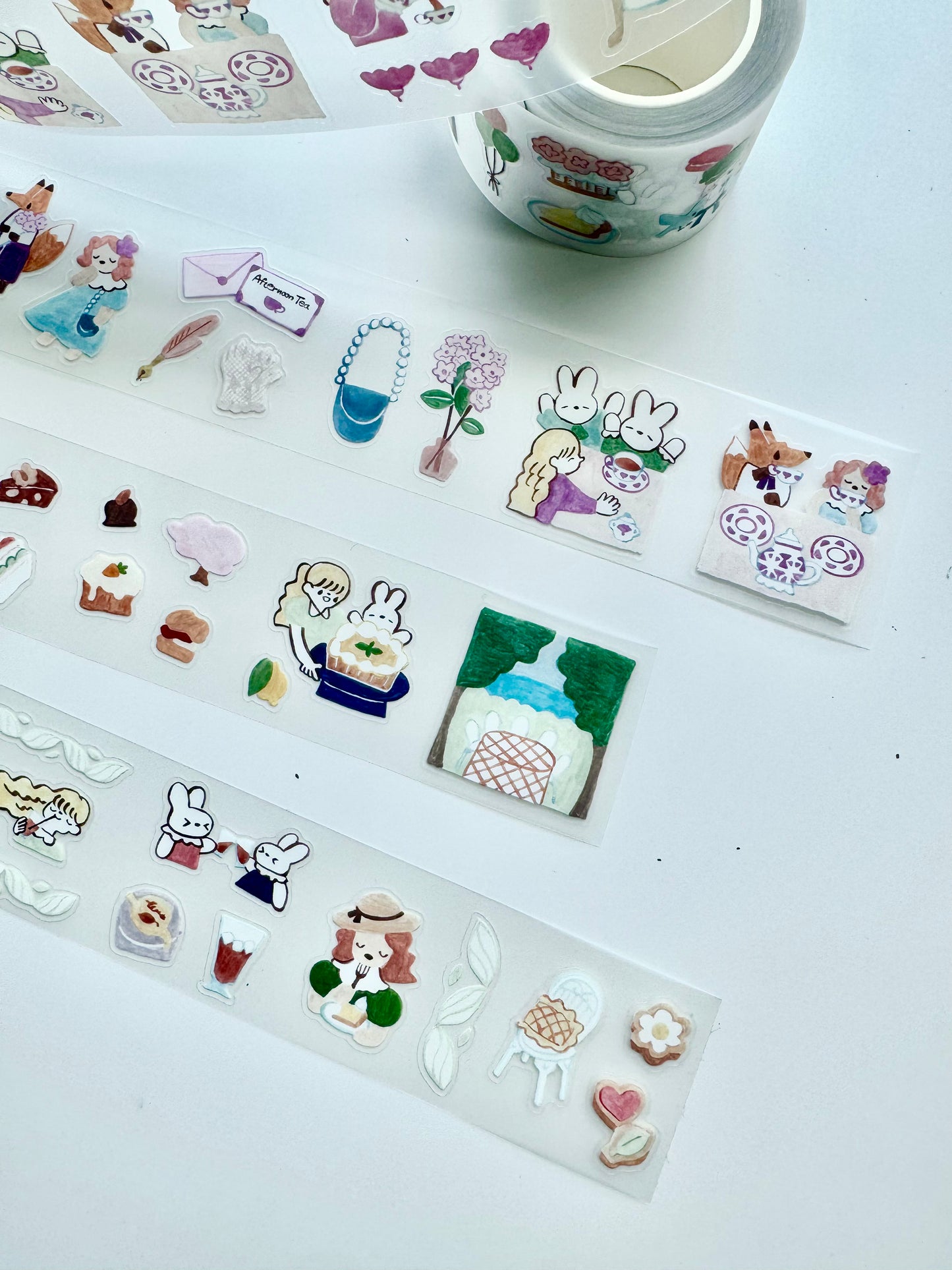 Teayou - Seasonal Tea Party Vol.1 | Kiss-cut | 4cm PET Tape | Release Paper | 10M