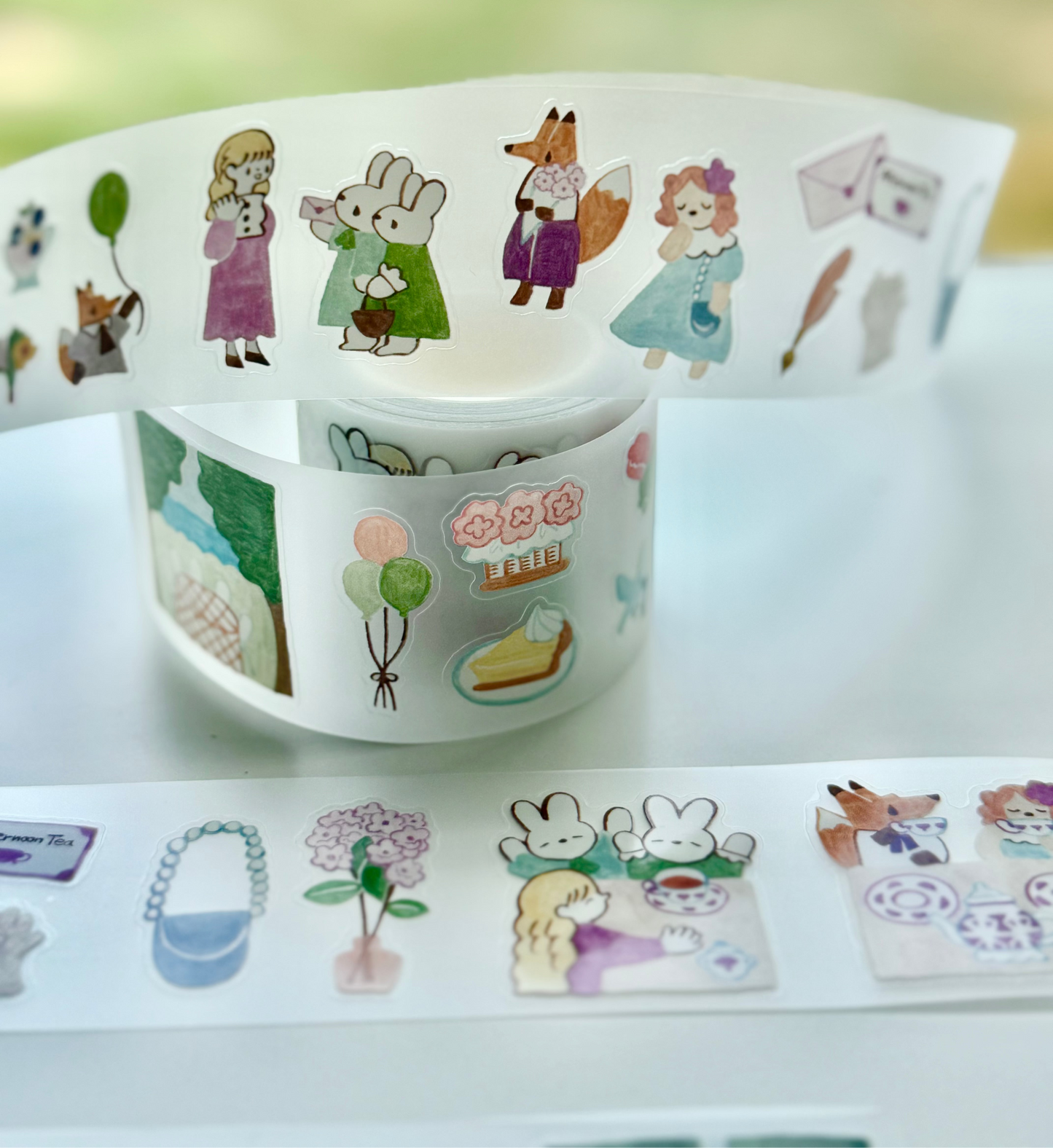 Teayou - Seasonal Tea Party Vol.1 | Kiss-cut | 4cm PET Tape | Release Paper | 10M