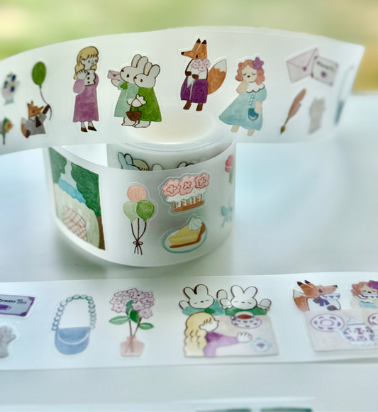 NEW! Teayou - Seasonal Tea Party Vol.1 | Kiss-cut | 4cm PET Tape | Release Paper | 10M