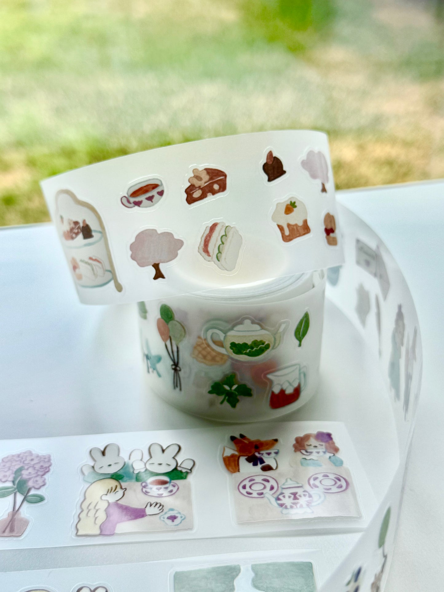 Teayou - Seasonal Tea Party Vol.1 | Kiss-cut | 4cm PET Tape | Release Paper | 10M