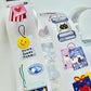 NEW! Xiami Studio - Tags | Kiss-cut | 4cm Glitter PET Tape | Release Paper | 5M